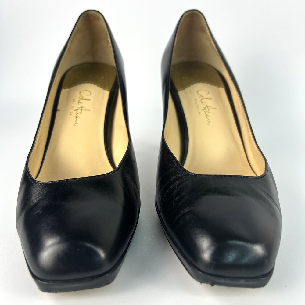 Cole Haan Women's Leather Slip‎ On Round Toe High Heel D21984 Size 7B